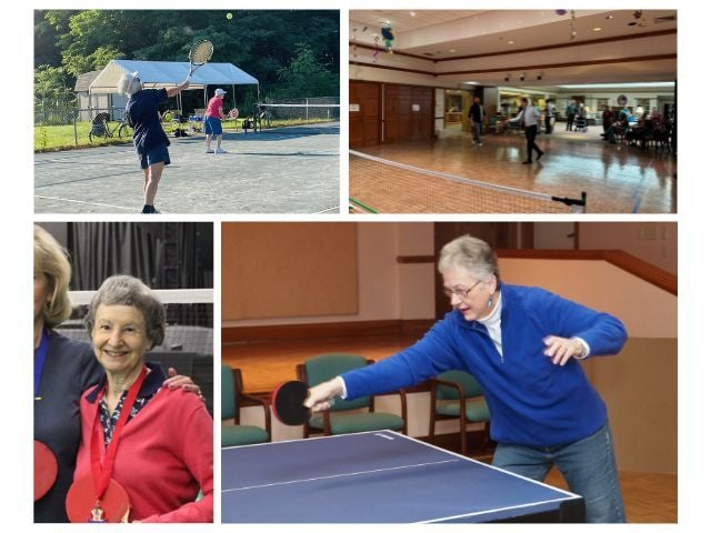 collage image of raquet sports at Kendal