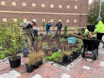 volunteer group outside OCS 