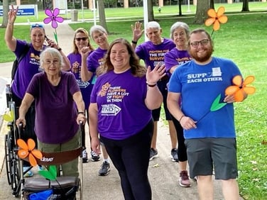 group at the Alzheimers Walk 