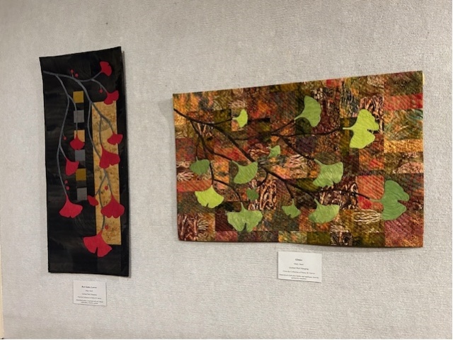 photograph of two quilts