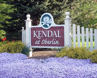 kendal at oberlin welcome sign at entrance