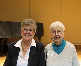 Tracey Lind, with friend and Kendal at Oberlin resident, Ardith Hayes