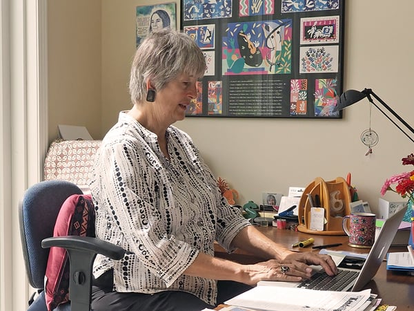 woman at computer