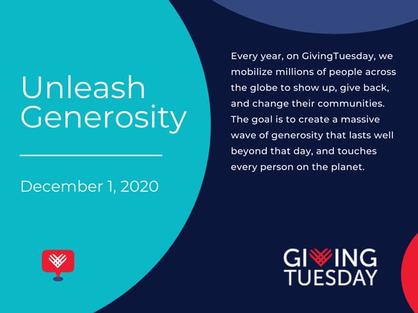 Unleash Generosity - Giving Tuesday Graphic