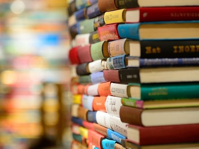 stack of books 