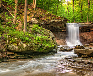  Small waterfall in an Ohio national park