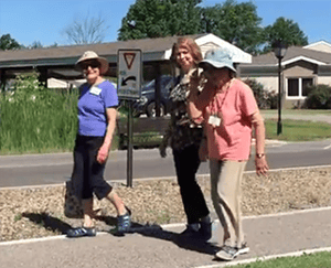 Kendal at Oberlin residents enjoy a walk during Fun Fitness Week.